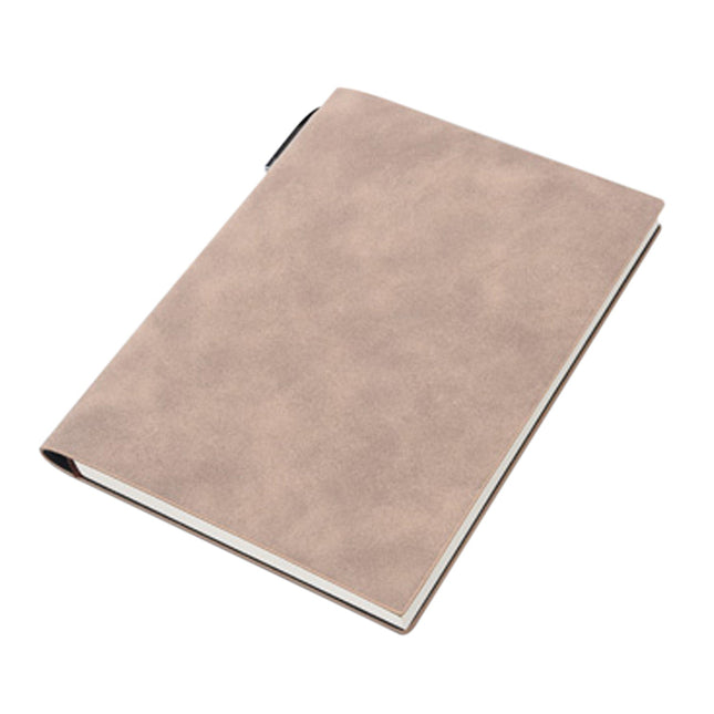 A5 200 Pages Fashion Glued PU Leather Cover Journal Travel Notebook Travellers Diary(Khaki).