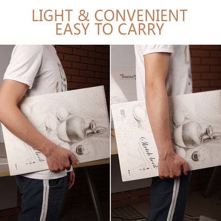 Sketch Pad 40 Sheets Artist Drawing Painting Art Paper with Thick Baseboard(28.7*20.8cm).