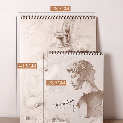 Sketch Pad 40 Sheets Artist Drawing Painting Art Paper with Thick Baseboard(28.7*20.8cm).