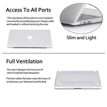 2020 Macbook Pro 13 Inch Case Plastic Hard Case Shell for 2020 Macbook Pro A2251 A2289 A2179(Clear).