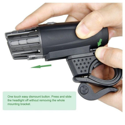 Rechargeable LED Bicycle Light USB Waterproof Cycle Headlight-Taillight Combinations.