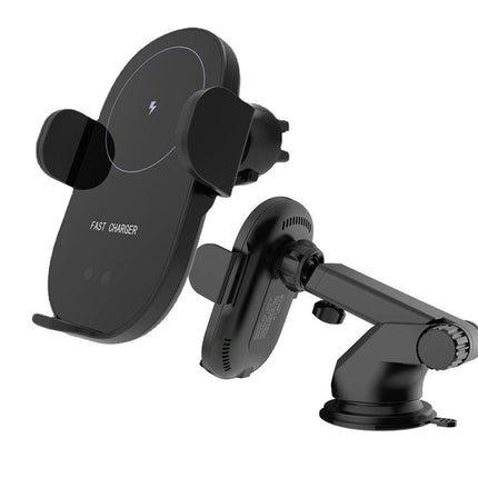 Automatic Clamping 15W Wireless Car Fast Charger Mount 2in1 Car Phone Holder.