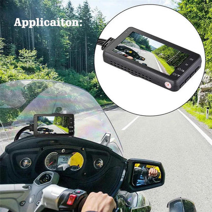 3inch LCD HD Dual Camera Motorcycle DVR Video Driving Recorder With 32G Card.
