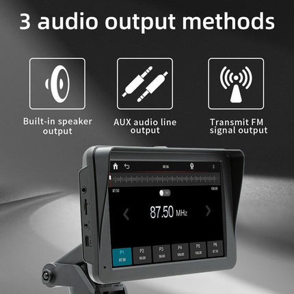 7" IPS HD Touch Screen Apple Android Carplay with Dual Dashcam 64G Card.