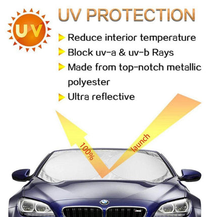 Set of 6 Auto Front Rear Windshield Side Window Sun Shade Car Visor Cover Block.