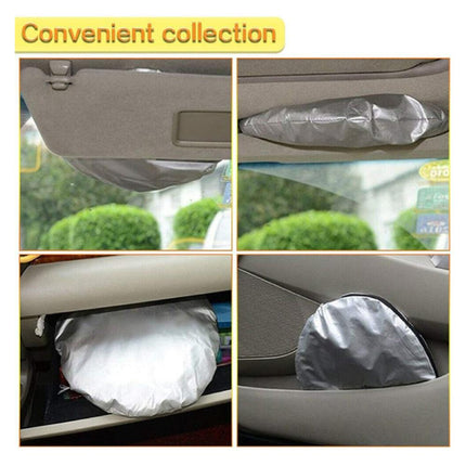 Set of 6 Auto Front Rear Windshield Side Window Sun Shade Car Visor Cover Block.