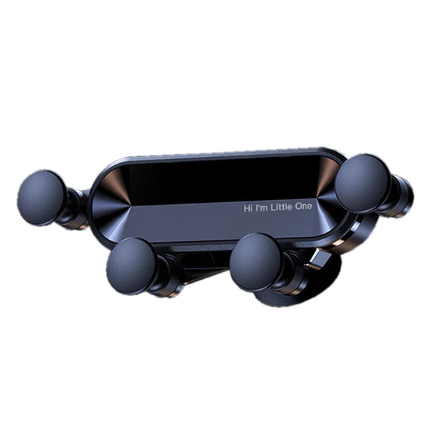 Car Phone Holder Metal Gravity 360 Universal Rotation Ball Air Vent Cellphone Stand(Dark Grey).
