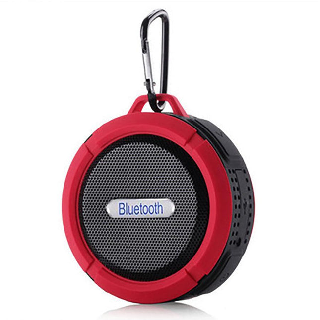 Portable Waterproof Wireless Mini Bluetooth Music Speaker (Red).