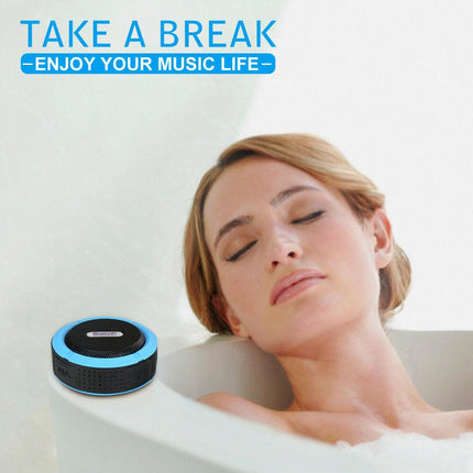 Portable Waterproof Wireless Mini Bluetooth Music Speaker (Red).