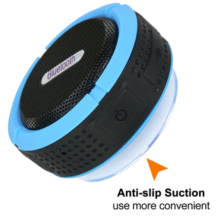 Portable Waterproof Wireless Mini Bluetooth Music Speaker (Red).
