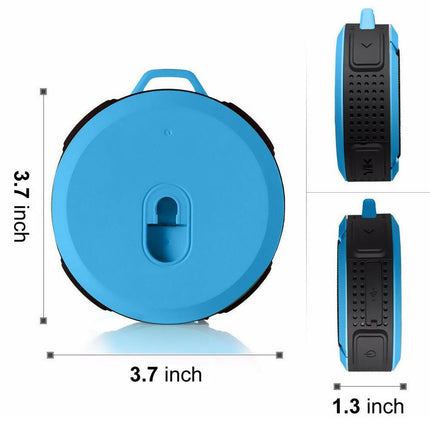 Portable Waterproof Wireless Mini Bluetooth Music Speaker (Blue).