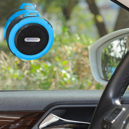 Portable Waterproof Wireless Mini Bluetooth Music Speaker (Blue).