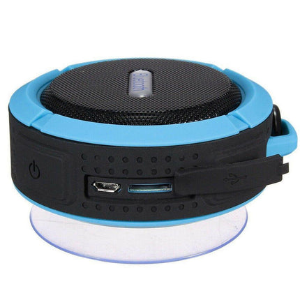 Portable Waterproof Wireless Mini Bluetooth Music Speaker (Blue).