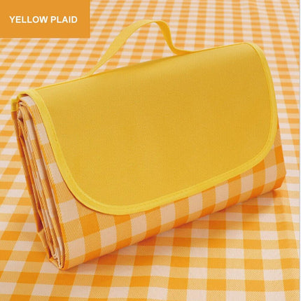 Large Waterproof Thickened Moisture-Proof Outdoor Camping Picnic Mat (Yellow).