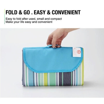 Large Waterproof Thickened Moisture-Proof Outdoor Camping Picnic Mat (Green).