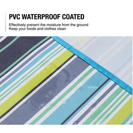 Large Waterproof Thickened Moisture-Proof Outdoor Camping Picnic Mat (Green).