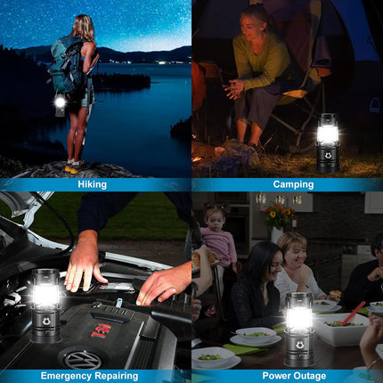 LED Camping Lamp Solar Powered Rechargeable USB Torch Waterproof Emergency Light Lantern.