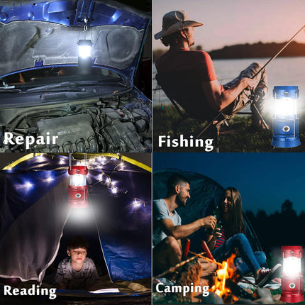 LED Camping Lamp Solar Powered Rechargeable USB Torch Waterproof Emergency Light Lantern.