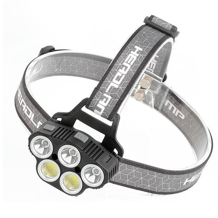 6 Modes LED Head Torch Induction Headlight Camping COB Infrared Strong Lights.