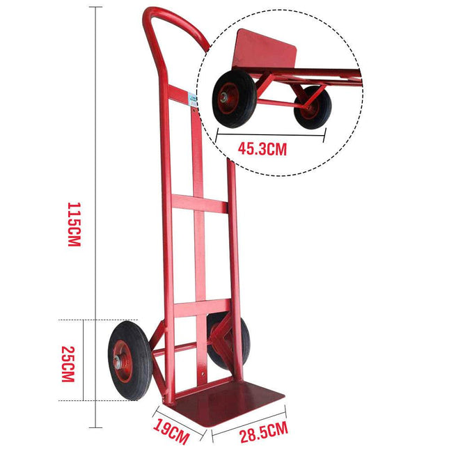 1.15M 200KG Hand Trolley Truck Transport Platform Courier Plate Cart Heavy Duty.