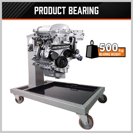 500kg Folding Engine Stand 1100lb Heavy Duty Workshop Auto Crane Hoist Motor.