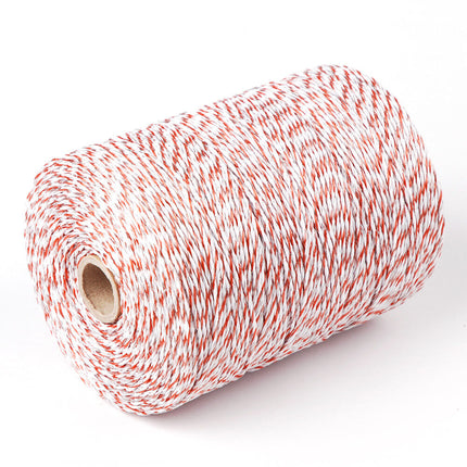 500m Roll Polywire Electric Fence Stainless Steel Poly Wire Energiser Insulator.