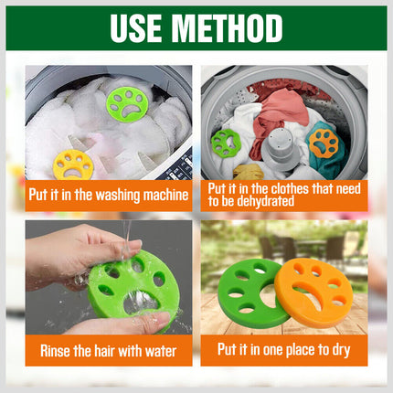 4x VaKa Pet Hair Remover Cat Fur Dog Hair Lint Catcher from Laundry Washing Machine.