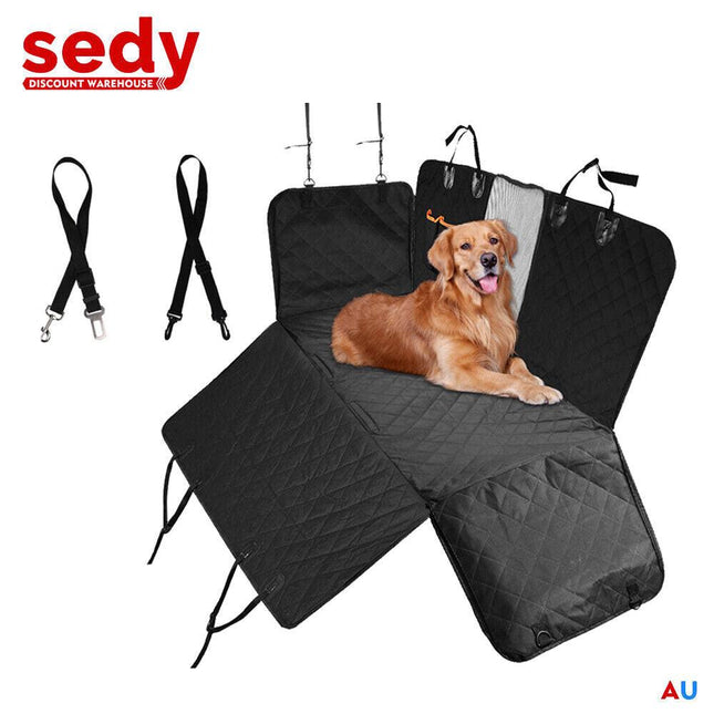 Pet Dog Waterproof Seat Cover Protector Hammock Back Rear Bench Mat for Car SUV.