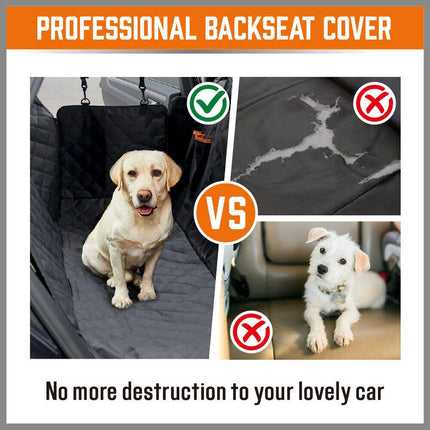Pet Dog Waterproof Seat Cover Protector Hammock Back Rear Bench Mat for Car SUV.