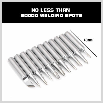 11Pc Soldering Iron Tips Solder Rework Lead Free Hakko Soldering Station AU.