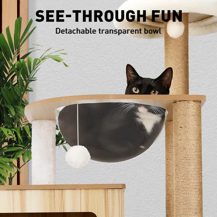 VaKa 1.42M Cat Tree Tower Scratching Post Scratcher Cats Condo House Bed Furniture.