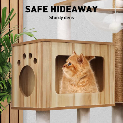 VaKa 1.42M Cat Tree Tower Scratching Post Scratcher Cats Condo House Bed Furniture.