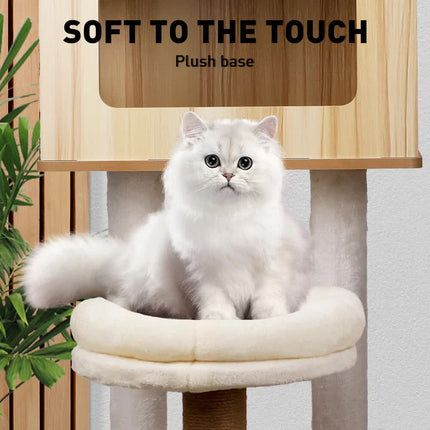 VaKa 1.42M Cat Tree Tower Scratching Post Scratcher Cats Condo House Bed Furniture.