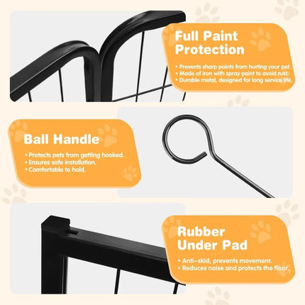 Pet Dog Playpen Puppy Exercise Cage Enclosure Fence Metal Outdoor 8 Panel.