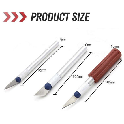 13Pc Durable Precision Knife Set Exacto Style Multi-function Hobby Knife Crafts.