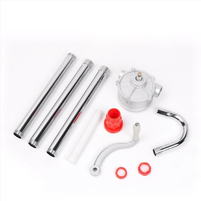 Aluminium Rotary Drum Pump Diesel Fuel Kero Oil Petrol 44 Gallon Drum Hand Pump.