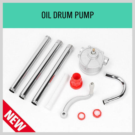 Aluminium Rotary Drum Pump Diesel Fuel Kero Oil Petrol 44 Gallon Drum Hand Pump.
