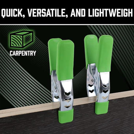 SWANLAKE 16-Pack 6-inch Strong Spring Clamps Set, Large Super Heavy Duty Spring Clamps Metal Anti-Slip Grip Handle - 2.5 inch Jaw Opening.