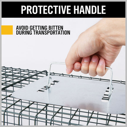 VaKa Animal Trap Cage Humane Live Steel Catch Possum Fox Rat Cat Rabbit Bird.