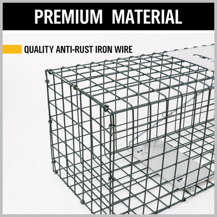 81.5*26*32CM Animal Trap Cage Humane Live Steel Catch Possum Fox Rat Cat Rabbit.