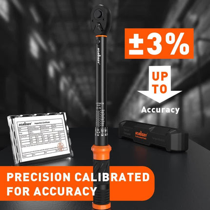 4Pc 3/8" Drive Click Torque Wrench Ratchet Socket  Adaptor Extension WorkShop.