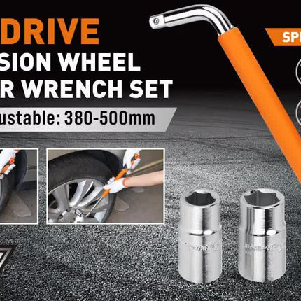 3Pcs Telescoping Lug Wrench 17/19mm 21/23MM Extendable Lug Wrench Tire Wrench.