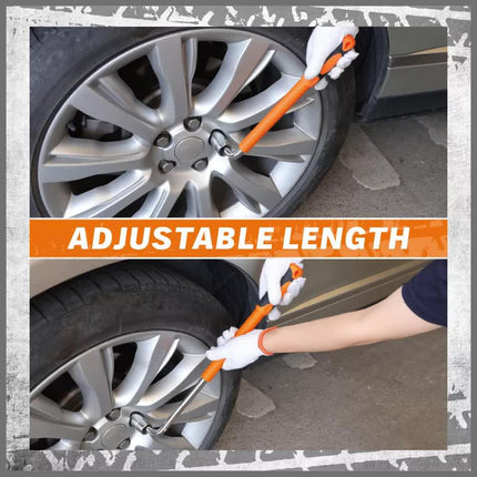3Pcs Telescoping Lug Wrench 17/19mm 21/23MM Extendable Lug Wrench Tire Wrench.