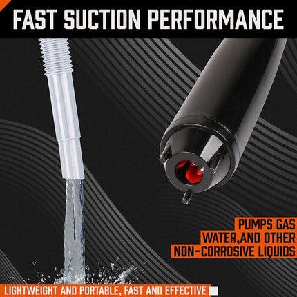 Electric Oil Extractor Pump, Battery Power Fluid Extractors for Water Fuel Oil Pumping with Flexible Hose.