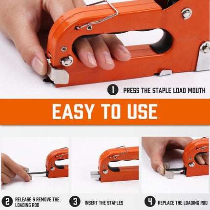 HORUSDY 3in1 Staple Gun Heavy Duty Stapler Fastener Tool Tacker free Staples.