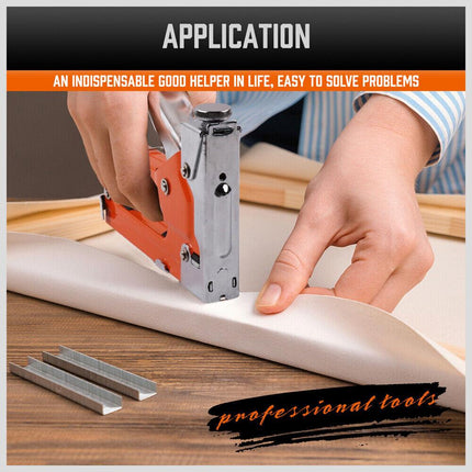 HORUSDY 3in1 Staple Gun Heavy Duty Stapler Fastener Tool Tacker free Staples.