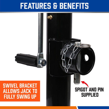 Trailer Caravan Canopy Jack Stand 2267kg 5000lbs Heavy Duty Solid Weld Bracket.