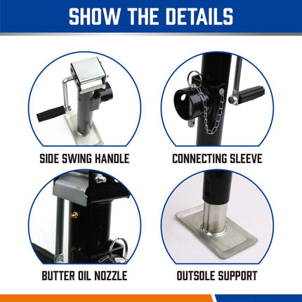 Trailer Caravan Canopy Jack Stand 2267kg 5000lbs Heavy Duty Solid Weld Bracket.