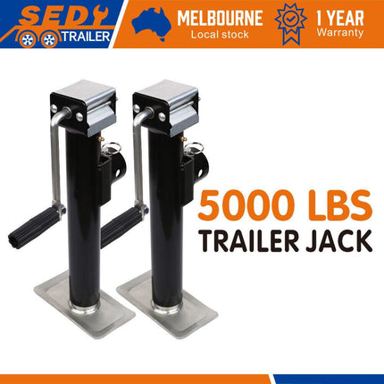 2x Trailer Caravan Canopy Jack Stand 2267kg/ 5000lbs Heavy Duty Weld Bracket.