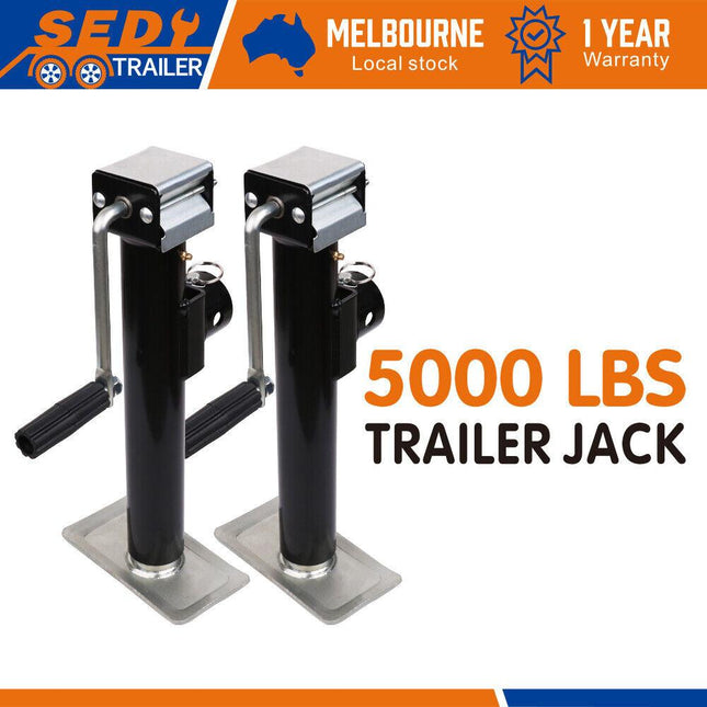 2x Trailer Caravan Canopy Jack Stand 2267kg/ 5000lbs Heavy Duty Weld Bracket.